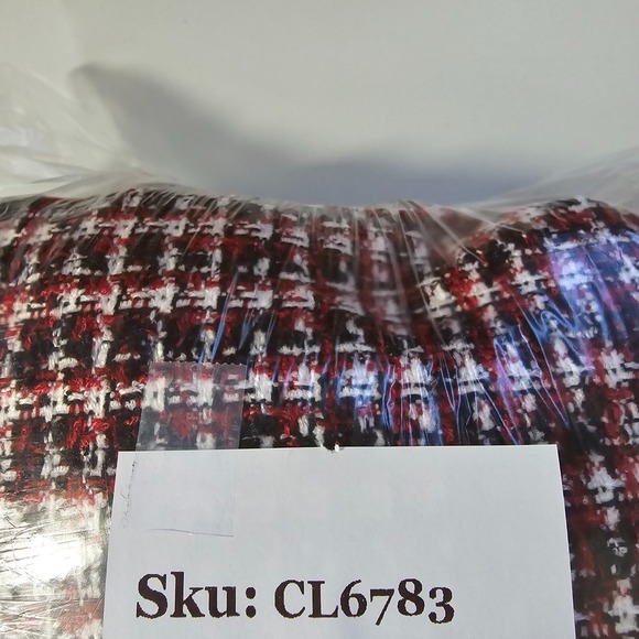 Talbots Jacket Womens 24W Red‎ Black Full Zip Long Sleeve Lined Career Preppy - Picture 13 of 13